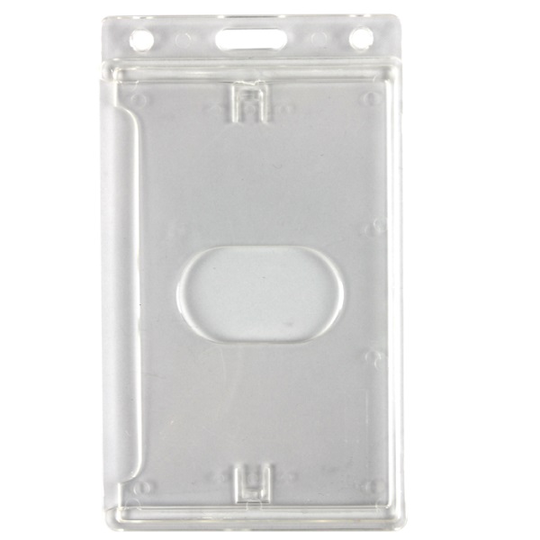 Billede af Kortholder / bæreetui hård plast med lås klar / transparent (lodret / vertikal / portrait). 60270289